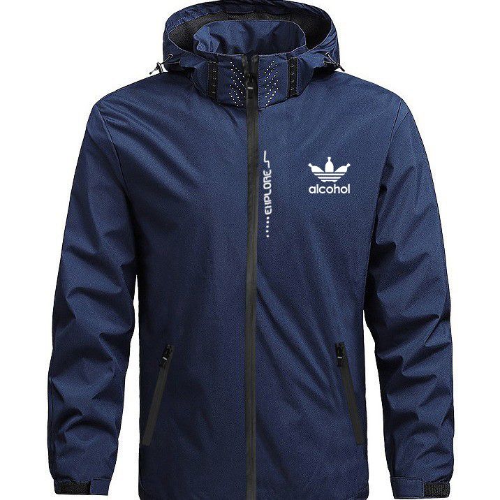 Giacca da corsa per esterni 3 in 1 con cappuccio, motivo stampato, staccabile, antivento, impermeabile, giacche da uomo e da donna_voghion.com