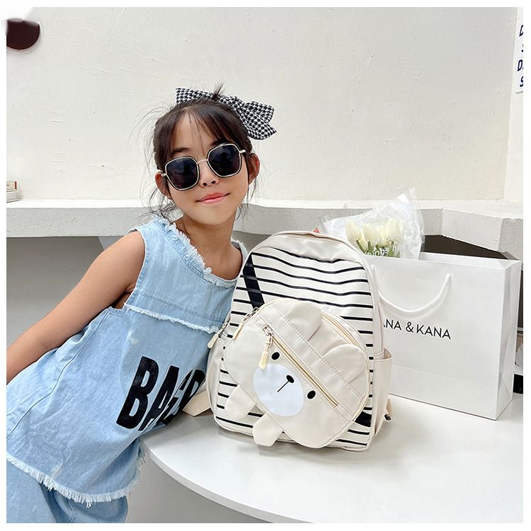 Andralyn Modny plecak dziecięcy Nowy plecak z kreskówkowym misiem Uroczy plecak dla uczniów szkół podstawowych_voghion.com