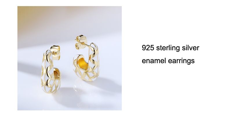 LAYA Sterling Sier Fashion Semplice Solido Geometria Design Colore Smalto Anello Per Le Donne Feste Alta Qualità Classico_voghion.com