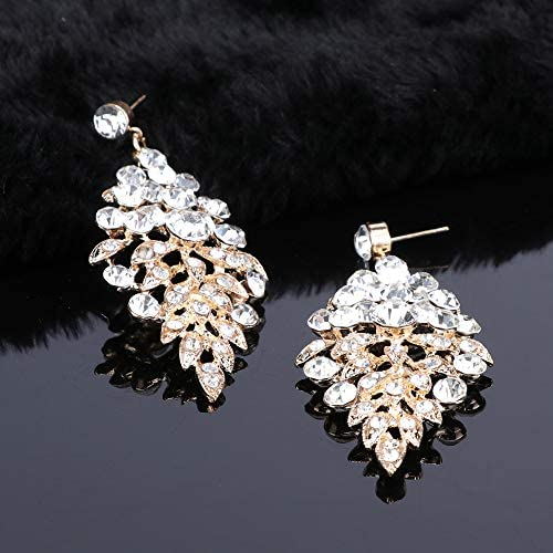 Set di gioielli da donna con strass da sposa in cristallo con strass_voghion.com