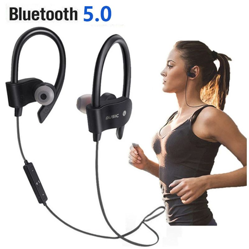 Sports Wireless 5.0 Bluetooth Headset Running Stereo Music Mini Dual-in Earplugs Universal_voghion.com