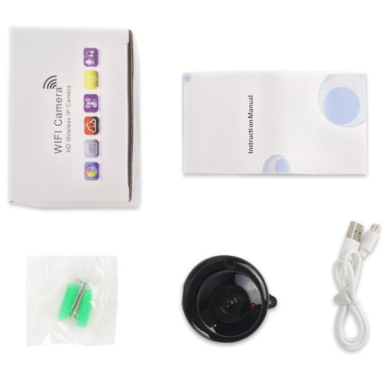 Câmera V380 de alta definição, câmera remota inteligente com WIFI, visão noturna infravermelha, câmera de segurança doméstica_voghion.com