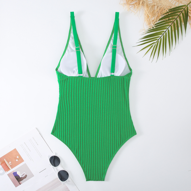 Maillot de bain une pièce sexy et amincissant pour femme, couleur unie, nouveauté 2025_voghion.com