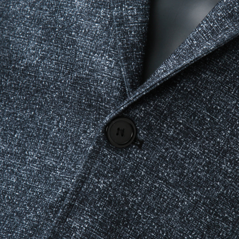2025 New Men's Plaid Turn-down Collar Long Sleeve Blazer Casual Suit_voghion.com