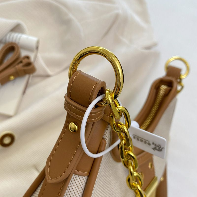 2023 Uusi niche-muotoinen ketjumainen crossbody-naisten muotilaukku, jossa on yksi olkapää ja kainalo._voghion.com