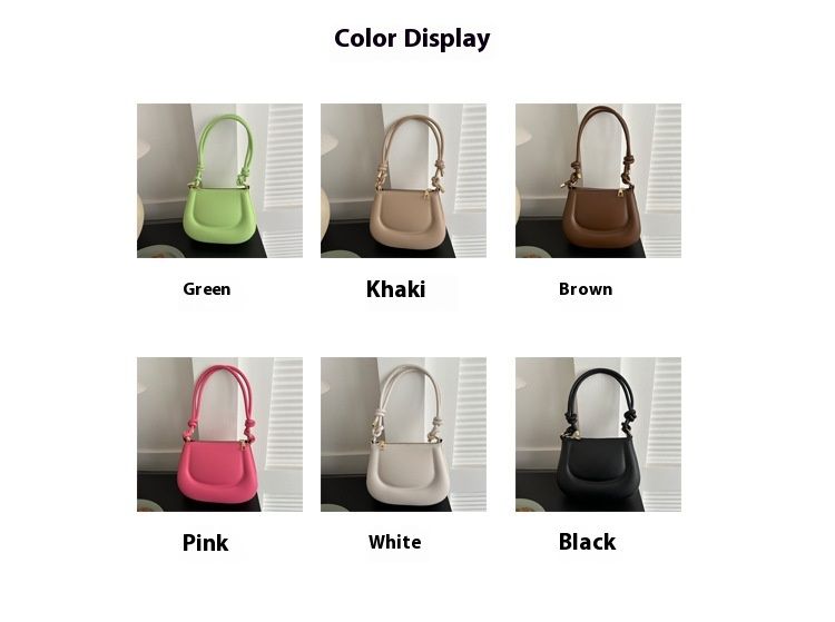 Borsa a tracolla 2024 nuova PU moda popolare tinta unita temperamento ascellare borsa a tracolla alla moda da donna invernale_voghion.com