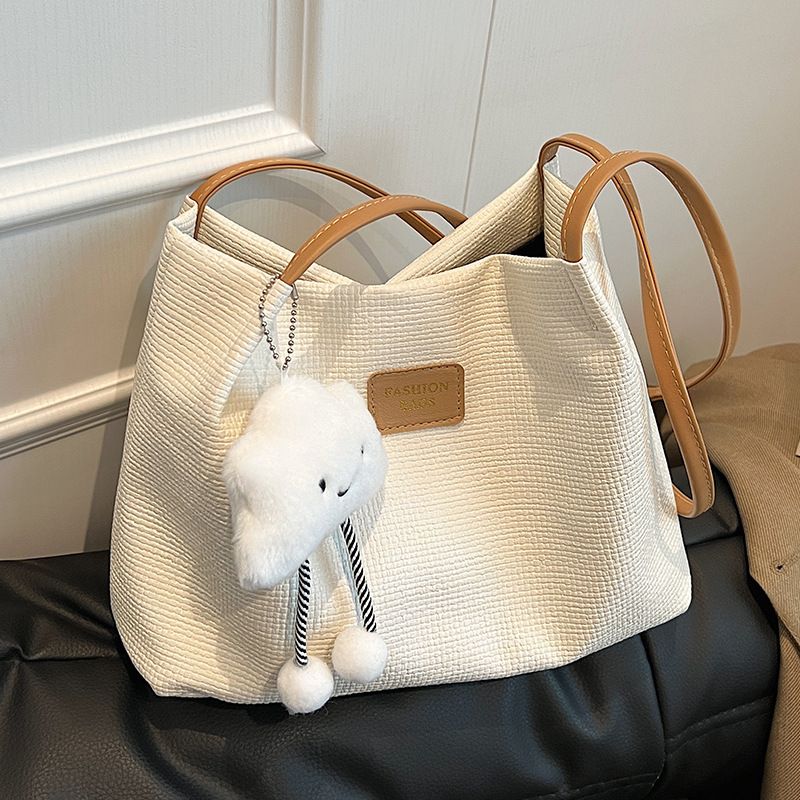 Borsa a secchiello da pendolare alla moda, versatile, semplice e di grande capacità, da donna, autunno 2024_voghion.com