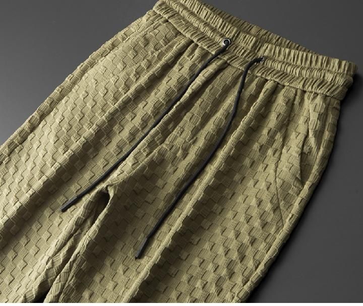 New Summer Short Sleeved Men's Casual Sports Suit Shirts + Pants Middle Aged And Young Men's Full Two Piece Set High End Quality_voghion.com