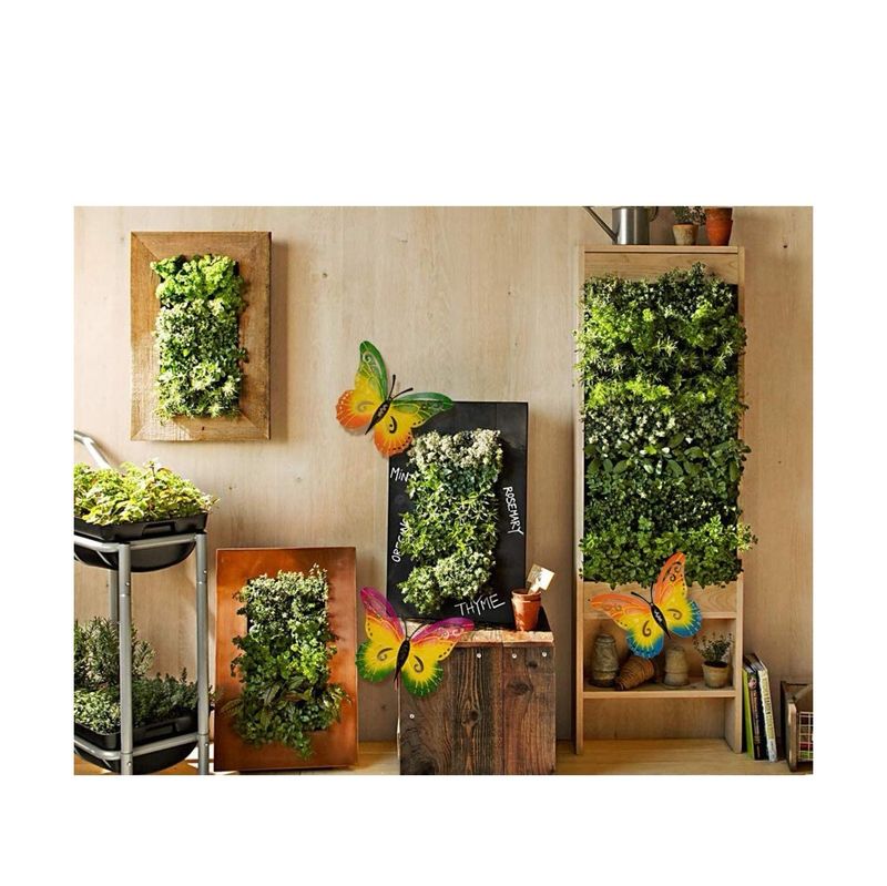 Fabrik Versorgung Metall Schmetterling Wand Dekoration Wohnzimmer Drei-dimensional Schmetterling Dekoration Wand Aufkleber Hause Dekoration Handwerk_voghion.com