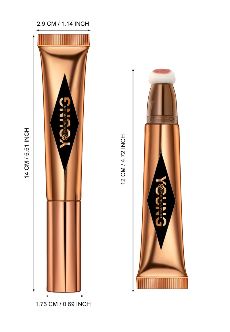 YOUNG VISION Almofada Contorno Blush Iluminador em Bastão Blush Líquido Multicolorido Maquiagem Longa Duração Acabamento Natural Portátil Multifuncional Ferramenta de Beleza_voghion.com