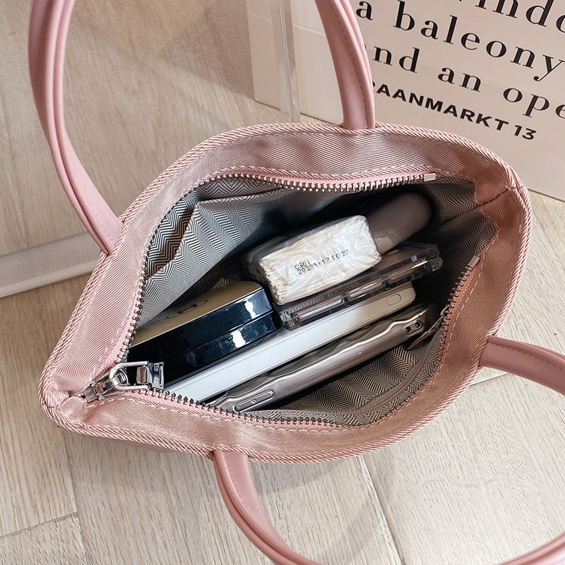 2022 Sommer Neue Canvas Handheld Mini Tote Mode Einfache Pendler Damentasche_voghion.com