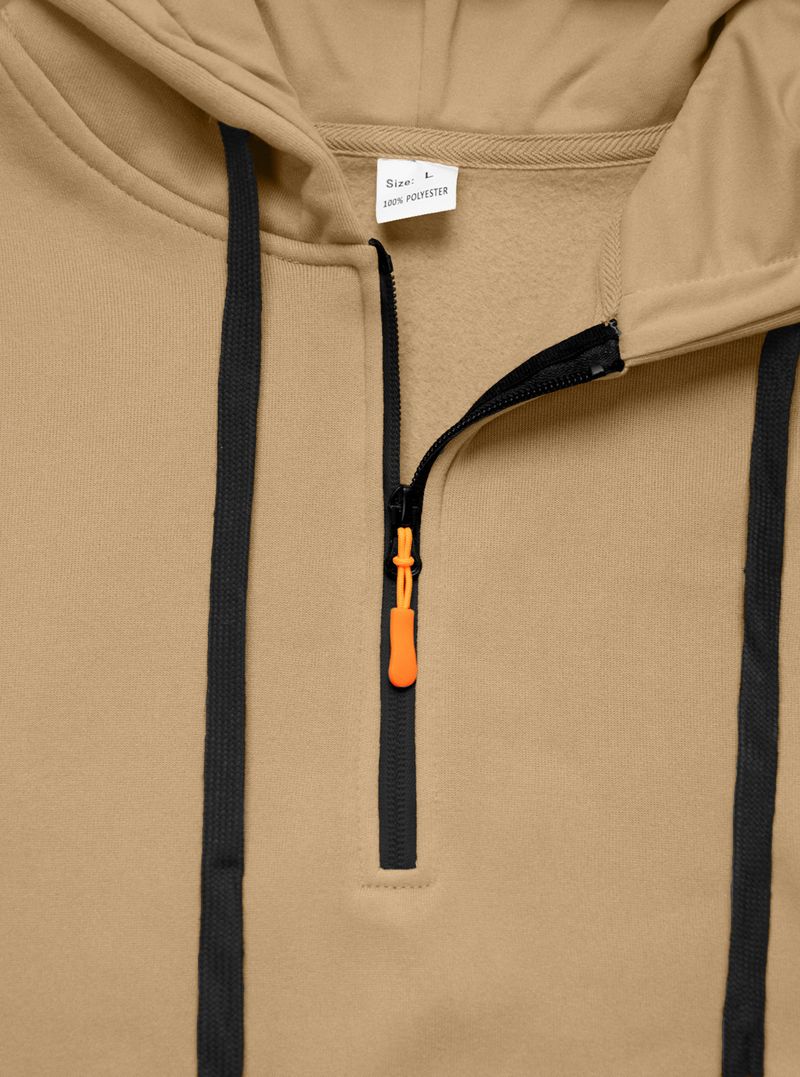 2025 Cross Border Herbst und Winter Herren Casual Multi Zipper Arm Pocket Pullover Pullover Große Größe Plus Samt Hoodie Herren_voghion.com