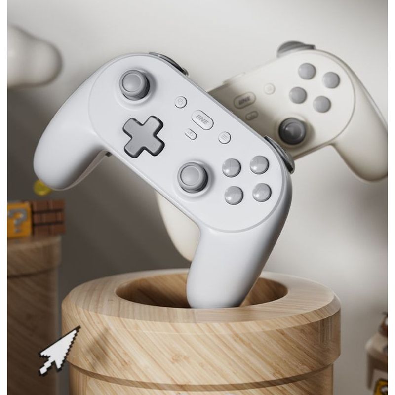 IINE Bom Valor Pequeno Canhão 2ª Geração Sem Fio Bluetooth Controlador de Jogo Interruptor 2 Botões Macro Hall Duplo Dois_voghion.com