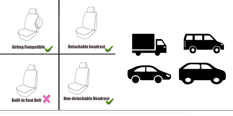 Klasična mrežasta tkanina, crveno plavo siva, navlaka za autosjedalicu, univerzalna navlaka za stolicu, četiri godišnja doba_voghion.com