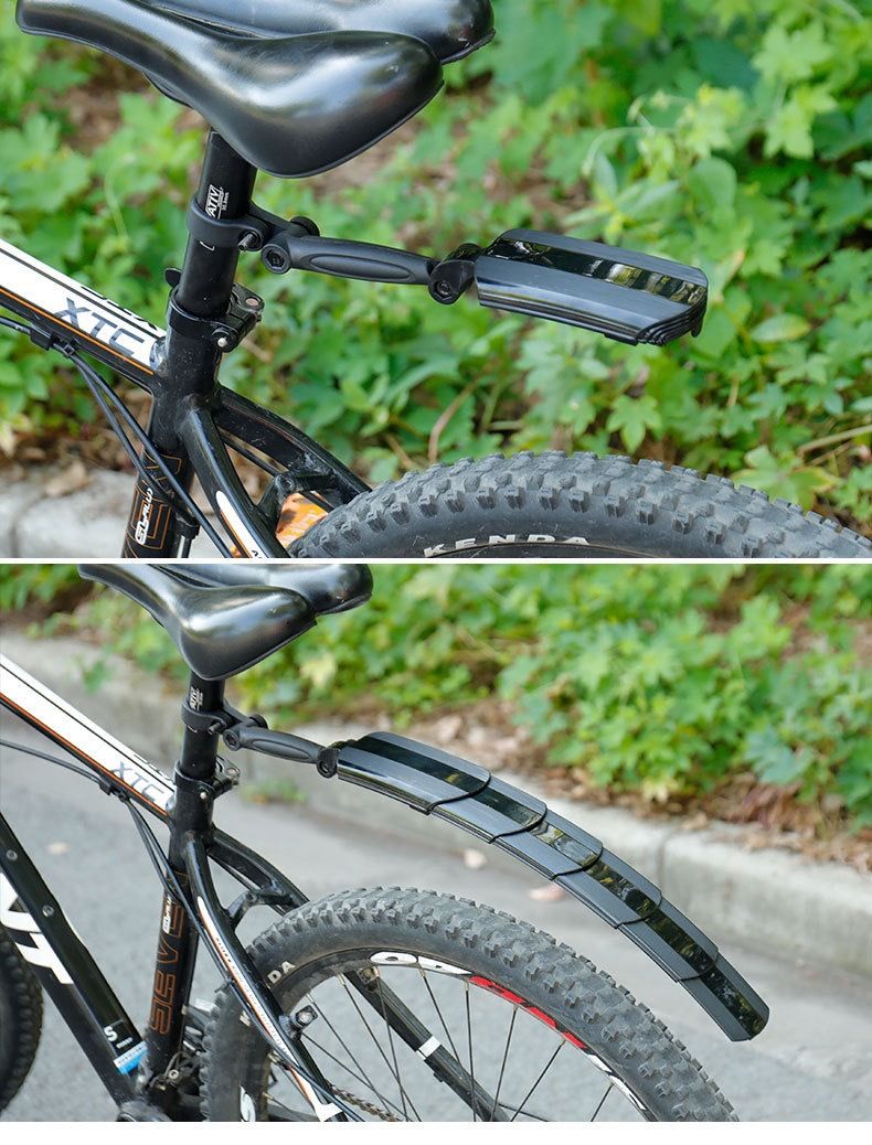 Garde-boue universel et portable pour vélo de montagne, pliable, rétractable, 26 ou 27,5 pouces_voghion.com