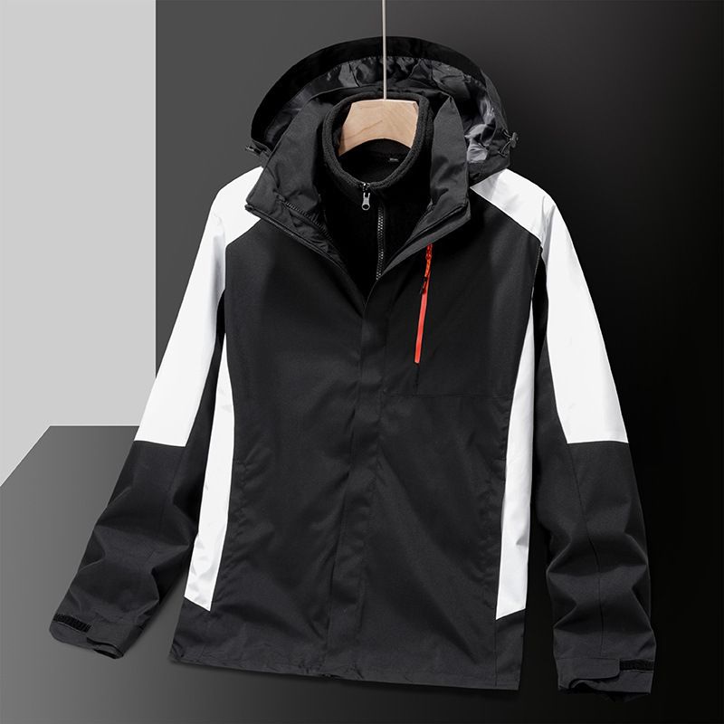 Giacca 3 in 1 da uomo e da donna, alpinismo, antivento, impermeabile, con fodera in pile staccabile, cappotto da esterno per coppia_voghion.com