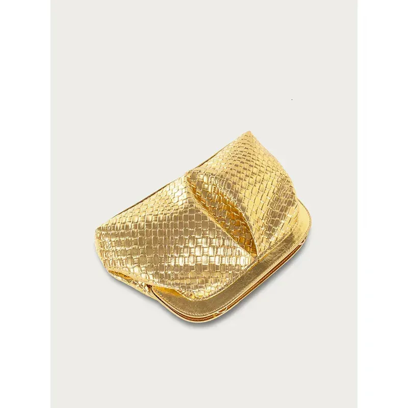 Creative Pleated Woven Texture Storage Premium Color Zipper Shopping Bag 251030_voghion.com