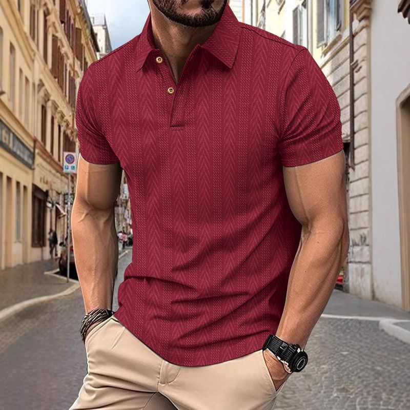 Unbeatable Quality 2024 Summer Outdoor Collar Men's T-shirt Solid Color Short Sleeved Polo Top_voghion.com