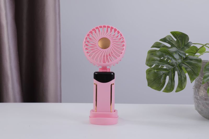 Mini ventilatore USB pieghevole portatile con display digitale - Ventilatore elettrico portatile da tavolo per aromaterapia_voghion.com