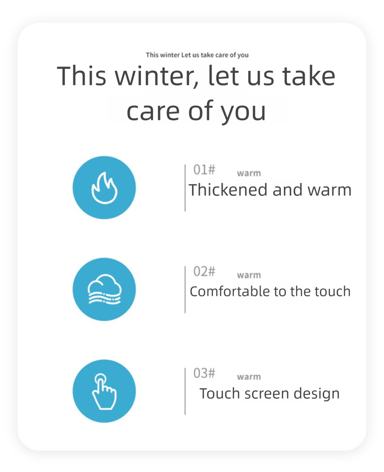 Winter Warm Touchscreen Fleece Lined Thick Knitted Cycling Cold-Proof Men's Five-Finger Wool Gloves Cross-Border_voghion.com