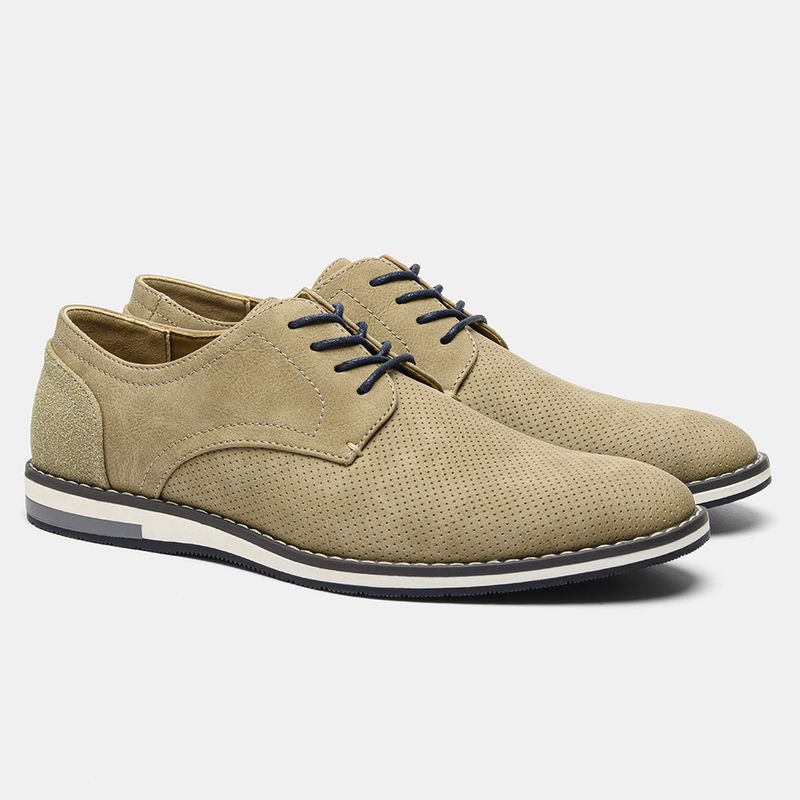 Herrenschuhe Große Herren Freizeitschuhe Modische leichte Herrenschuhe Farblich passende atmungsaktive Herren Lederschuhe_voghion.com
