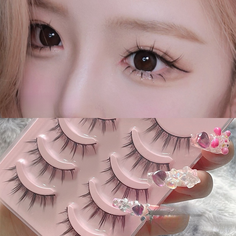 COS Little Devil Fairy Hair Girl Natural Simulation Grafting Fish Root Segmented Upper and Lower Eyelash_voghion.com