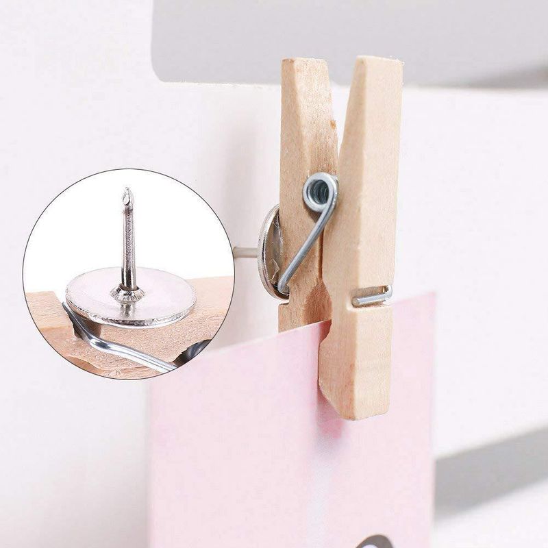 Kreativer Reißzweckenclip aus Metall direkt ab Werk, Roségold/Schwarz, optionaler Reißzweckenclip aus Metall_voghion.com