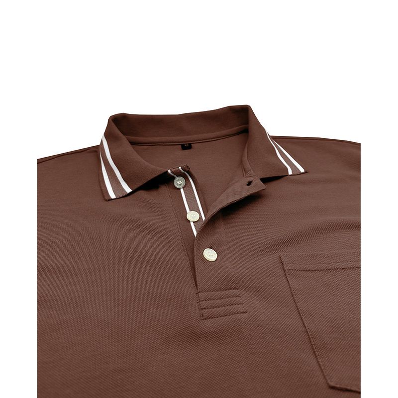 Polo a maniche lunghe con risvolto e bottoni da uomo_voghion.com