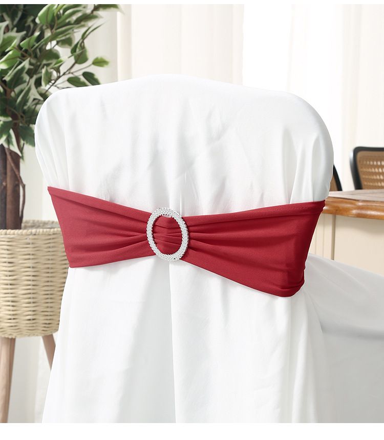 Elegante coprisedia in poliestere con fiocco – Misura universale per matrimoni, banchetti e decorazioni per la casa (13"x34", 12 colori) | Resistente alle pieghe e durevole_voghion.com
