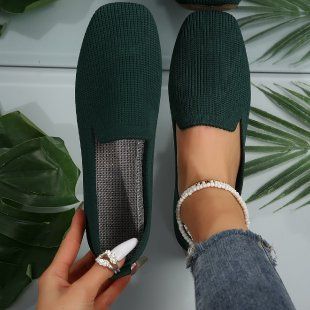 Scarpe casual da donna, con testa quadrata grande, estive 2025, con un solo piede_voghion.com