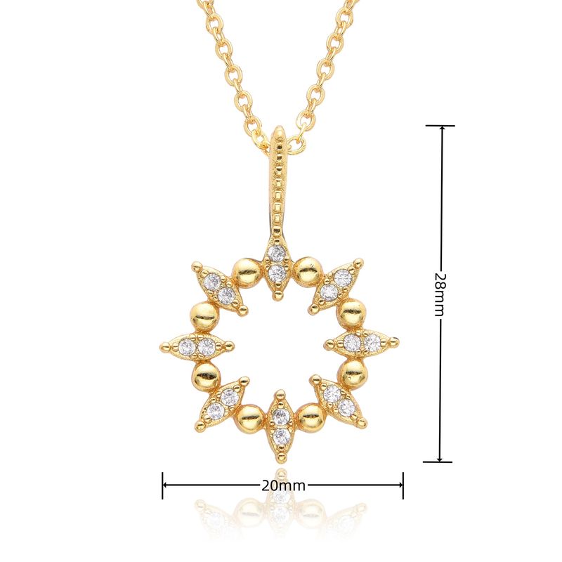 Gold Electroplated Copper Clavicle Necklace For Women - Micro Inlaid Smart Jewelry, Minimalist Celebrity Style Chain_voghion.com