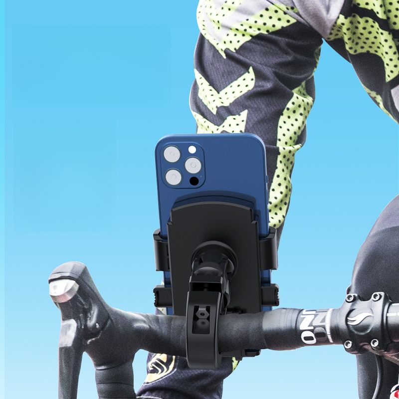 Support de téléphone pour moto, navigation pour vélo de montagne, absorption des chocs, anti-secousses, rotation à 360°_voghion.com