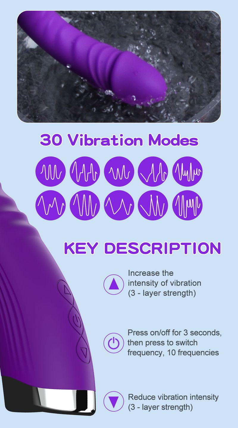 vibratore vibratore AV per punto G, 30 modalità_voghion.com