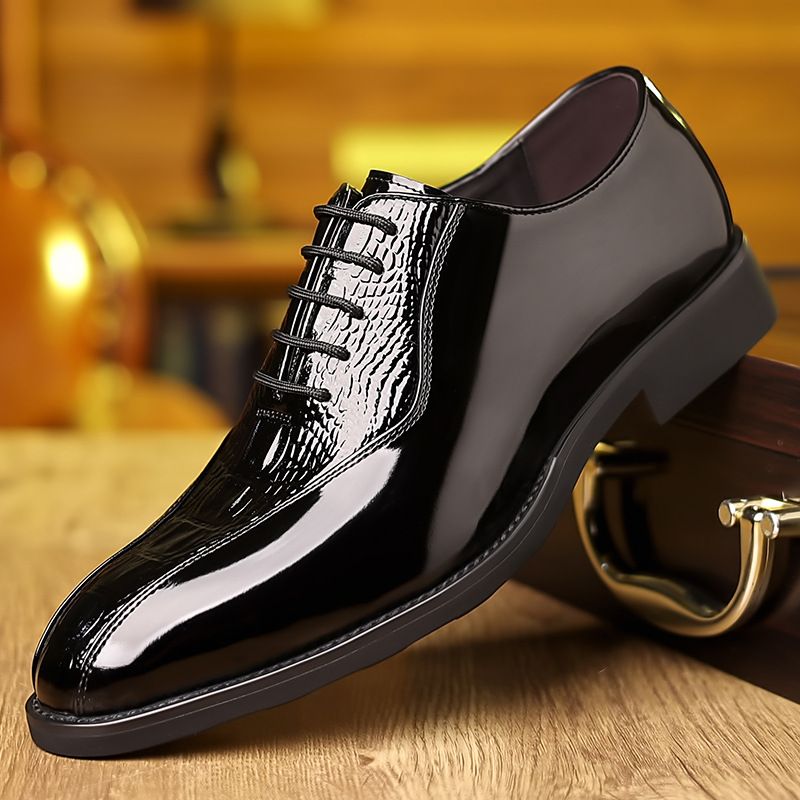 Nieuwe zakelijke formele Derby brogue van echt leer, hoogwaardige Britse trouwschoenen voor heren_voghion.com