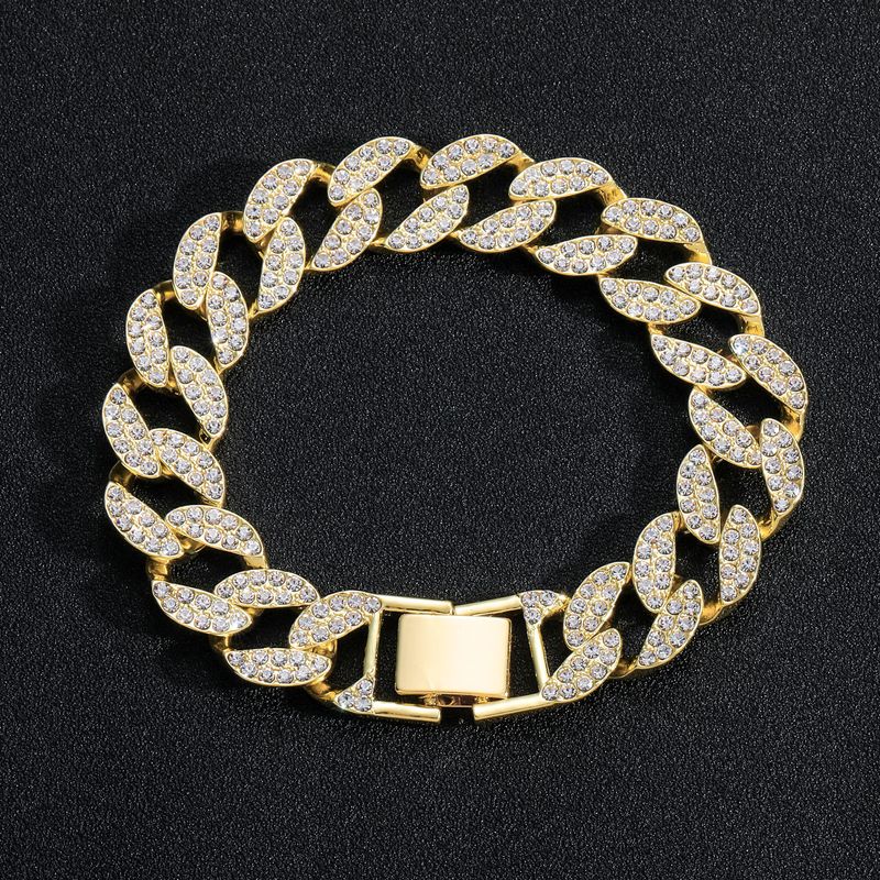 NOLOVE Set con ciondolo Hip Hop e catena a maglie cubane con orologio al quarzo per uomo - Accessorio di moda streetwear (oro/argento)_voghion.com