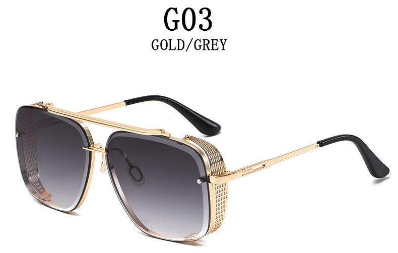 Mode Vintage Steampunk Männer Punk Übergroße Sonnenbrille Frauen Trendy Retro Quadrat Gafas De Sol Hombre Lunette Soleil Femme_voghion.com