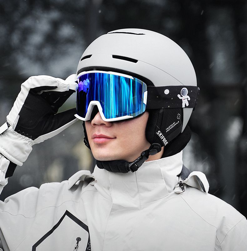 Erkekler ve Kadınlar İçin Profesyonel Kış Kayakçılığı Rüzgar Geçirmez Çift Buğu Önleyici Kar Giyilebilir Reçeteli Snowboard Gözlüğü_voghion.com