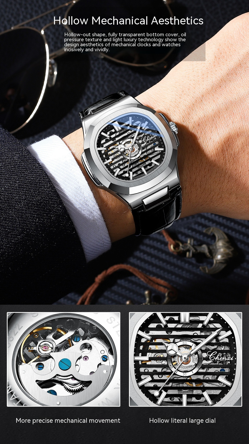 New Watch CHENXI Fashionable New Fully Automatic Mechanical Watch High-end Brand Watch Men's Waterproof Luminous Mechanical Watch_voghion.com