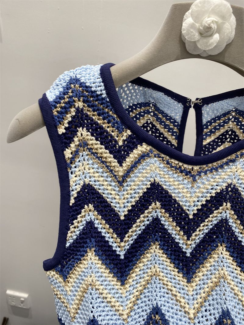 Conjunto de dos piezas de ropa para mujer, con estampado de ondas de colores contrastantes, fino, sexy, a rayas de colores, informal, de seda helada_voghion.com