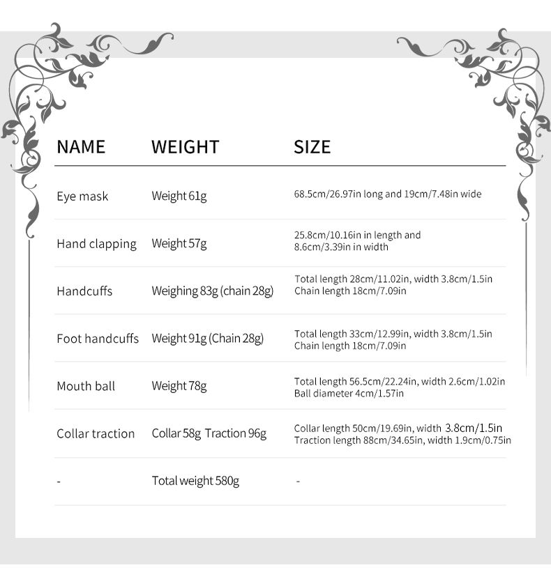 BLACKWOLF BDSM Sets Bondage Leather Set For Restraint Fetish Handcuffs Collar Gag Whip Erotic Accessories Couples Adult_voghion.com