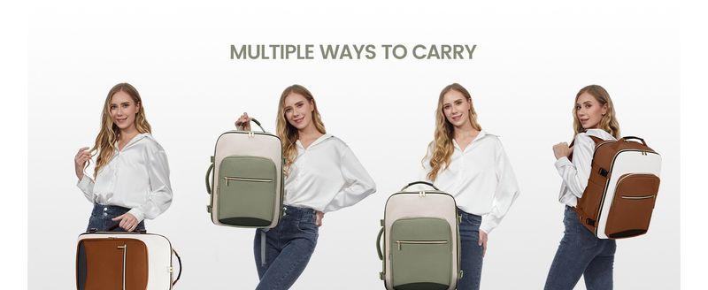 Mochila de viagem de grande capacidade Happypeople - Mochila unissex leve e durável em tecido Oxford com compartimento para laptop (16 polegadas), várias cores_voghion.com