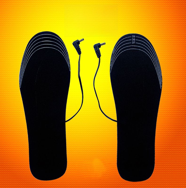 USB heating insole electric heating foot warmer rechargeable heating washable size cutting factory direct sales_voghion.com