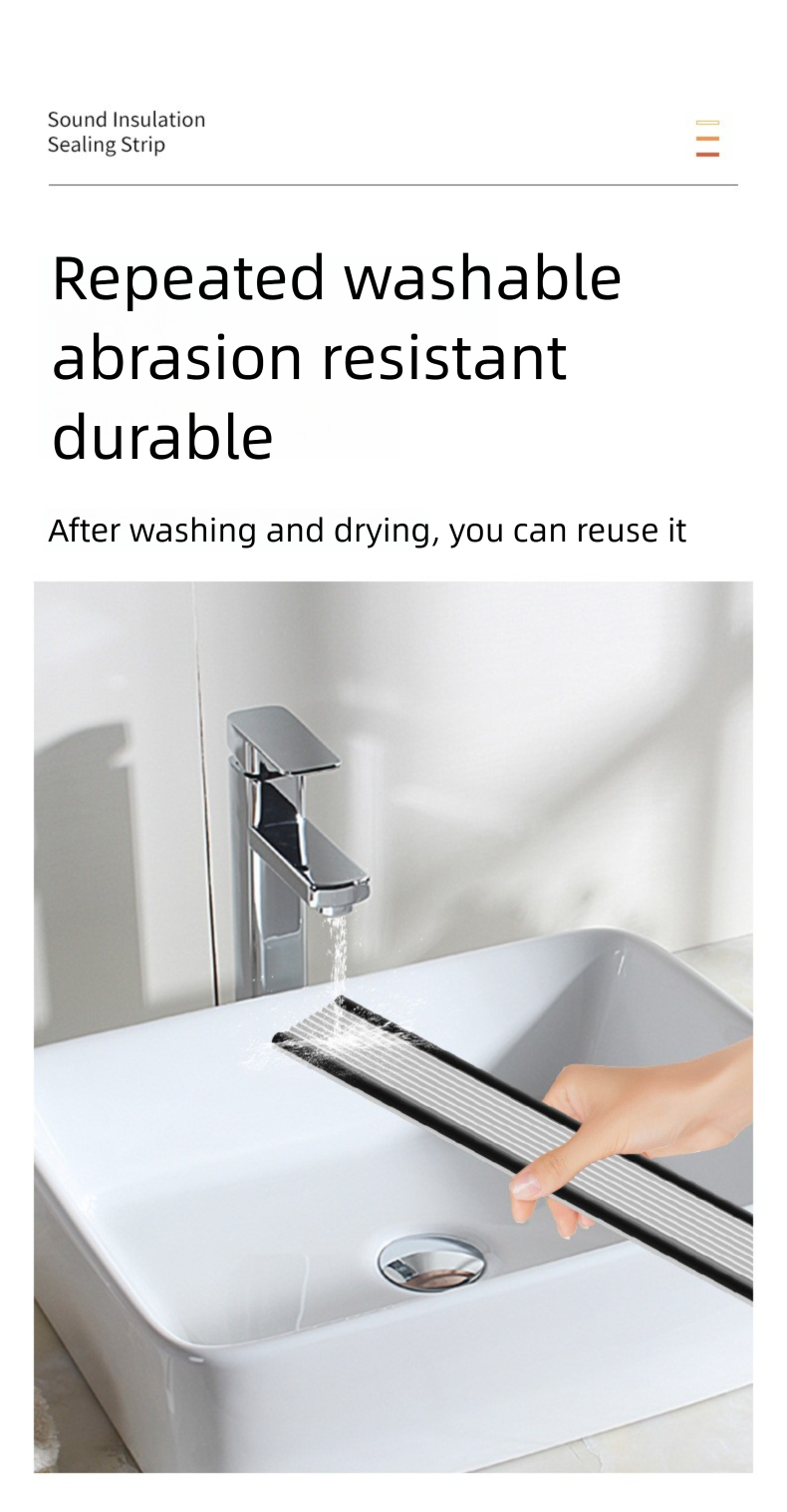 Joint de bas de porte silencieux, bande d'étanchéité autocollante et insonorisante pour pièce, coupe-vent, bloqueur d'espaces et coupe-vent_voghion.com
