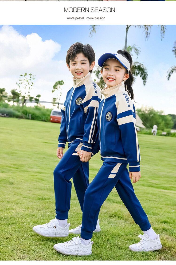 Children's Clothes School uniform set primary school children sports class uniform class meeting uniform_voghion.com