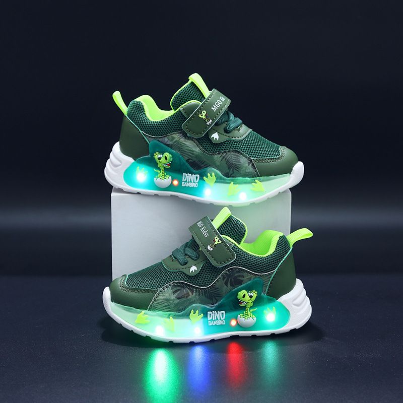 Scarpe luminose in rete di nuovo stile 2025, scarpe sportive casual, scarpe luminose per ragazzi, comode, traspiranti e leggere_voghion.com