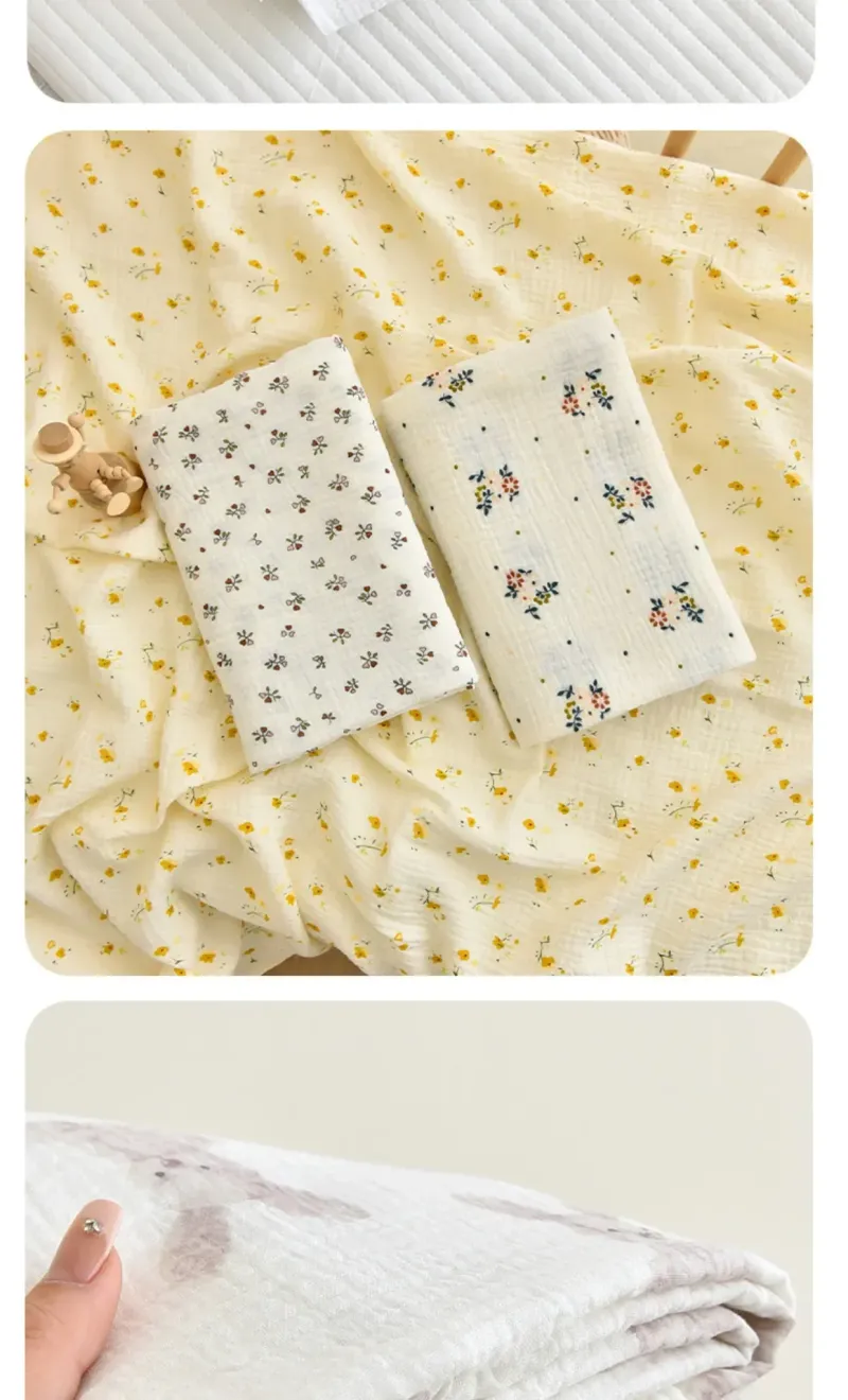 Newborn Muslin Blanket Baby Swaddle Summer Bedding Baby Stuff Thin Stroller Blanket Muslin Squares Receiving Blanket_voghion.com