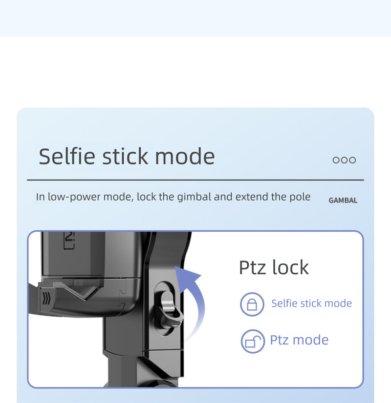Stabilizzatore cardanico per telefono cellulare Tuoqi Q18 Selfie Stick Bluetooth Anti-Shake Follow-Up Shooting Stand Estensibile Live_voghion.com