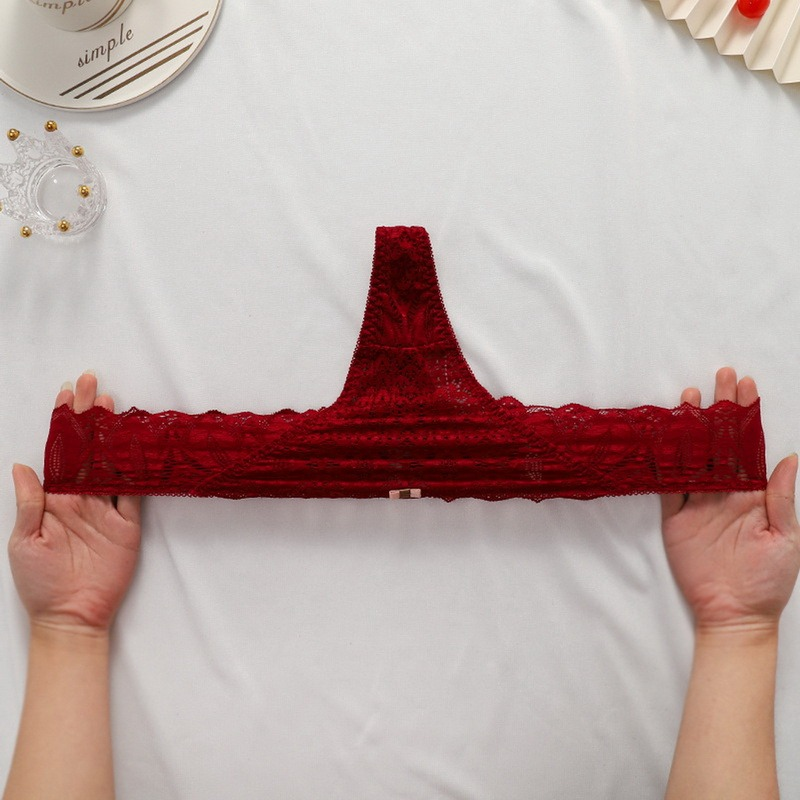 Sexy Spitzenhöschen, Kreuzverband, Damenhöschen, hohl, durchsichtige Unterwäsche, verführerischer Tanga, niedrige Taille, G-String-Höschen_voghion.com