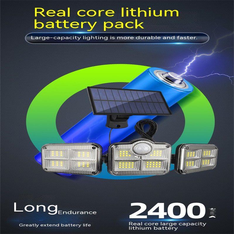 122led Solar Light With RC 2400mah Lithium Battery Outdoor Waterproof Garden Street Lamps Spotlight TG-TY07508_voghion.com