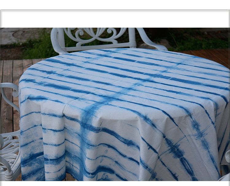 Nappe rectangulaire marron café fraîchement nouée à la main, nouveauté 2025_voghion.com